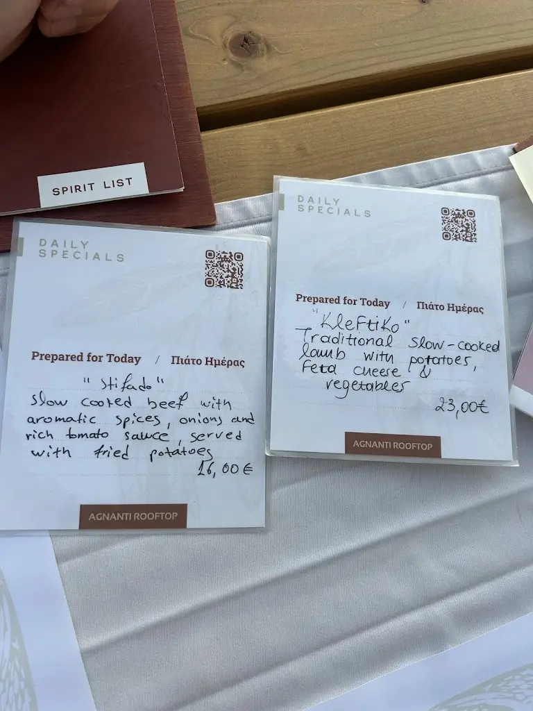 Menü_Agnanti Rooftop_Párga_Bild_2