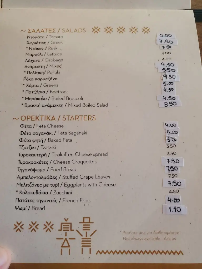 Menu_To Archontiko tou Lekka_Káto Soúlion_image_4