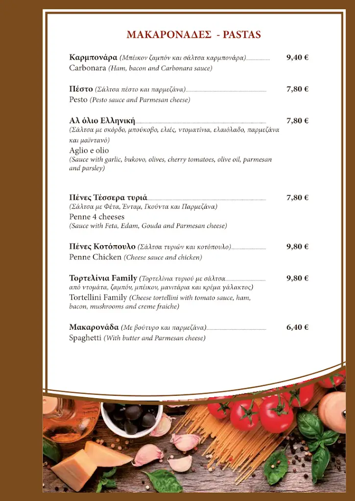 Menu_Karvounis Family Pizza Restaurant_Pérdika_imagen_3