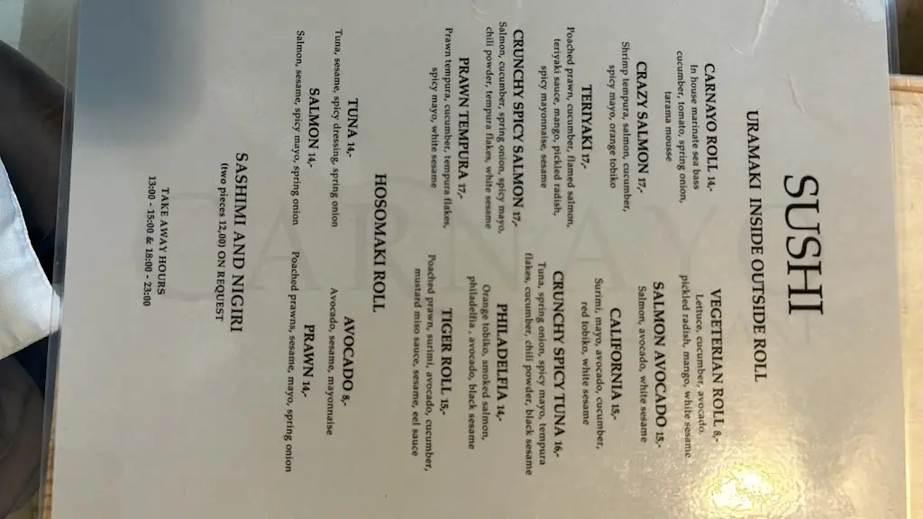 Menü_Carnayo Restaurant Bar & Catering_Gáïos_Bild_3