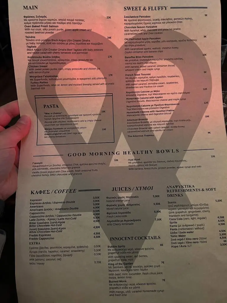 Menü_The Amorous Project_Kifisiá_Bild_1