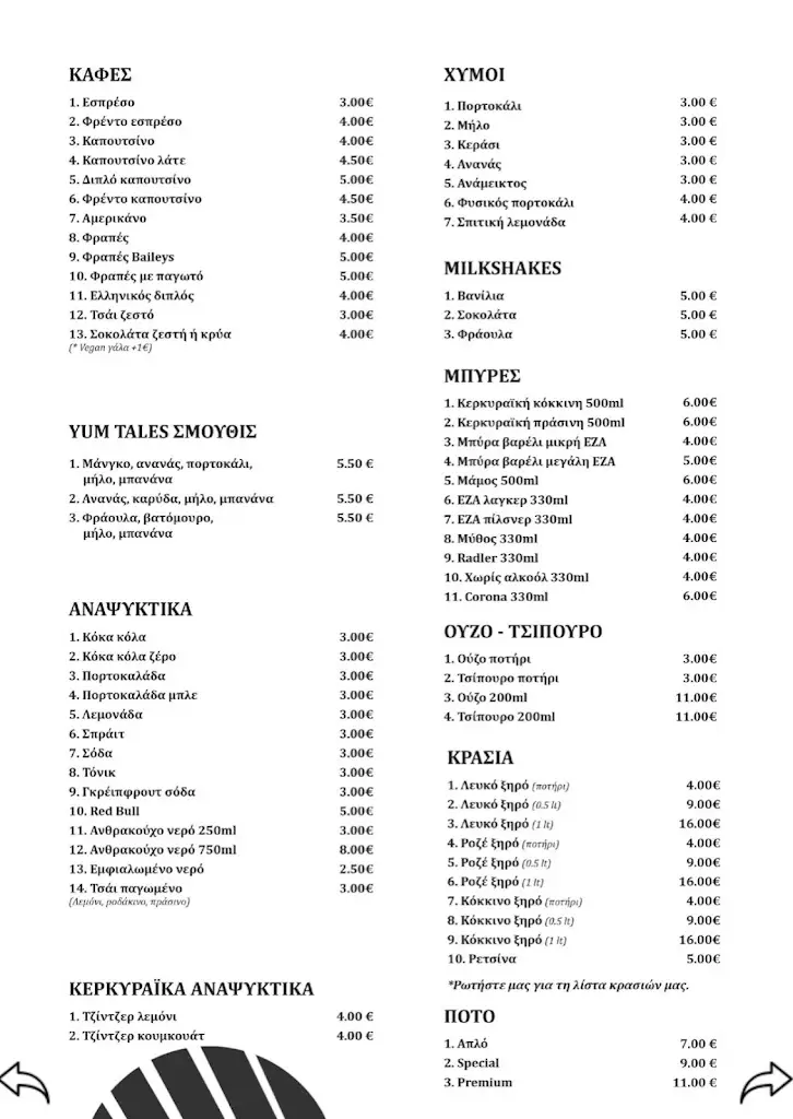 Menü_Taverna Petrakis_Lefkímmi_Bild_1