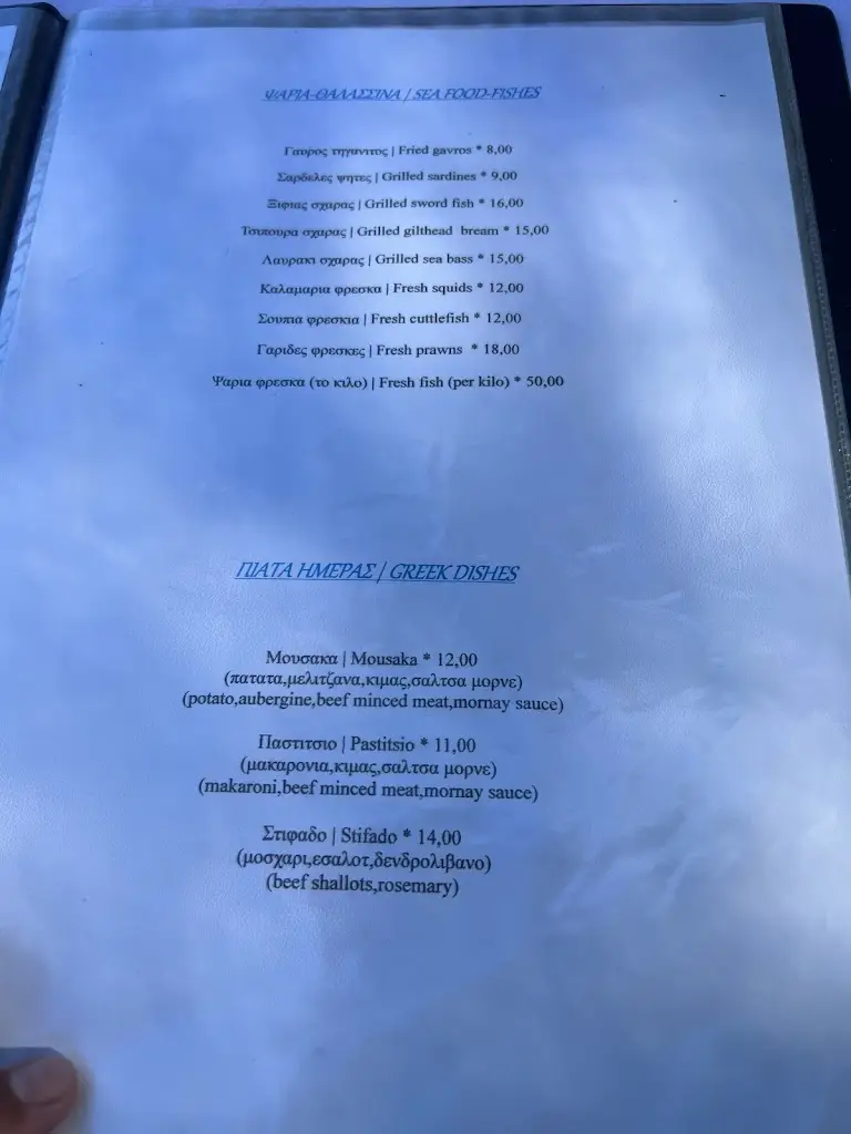 Menü_SAVVAS TAVERNA-BAR_Lefkímmi_Bild_2