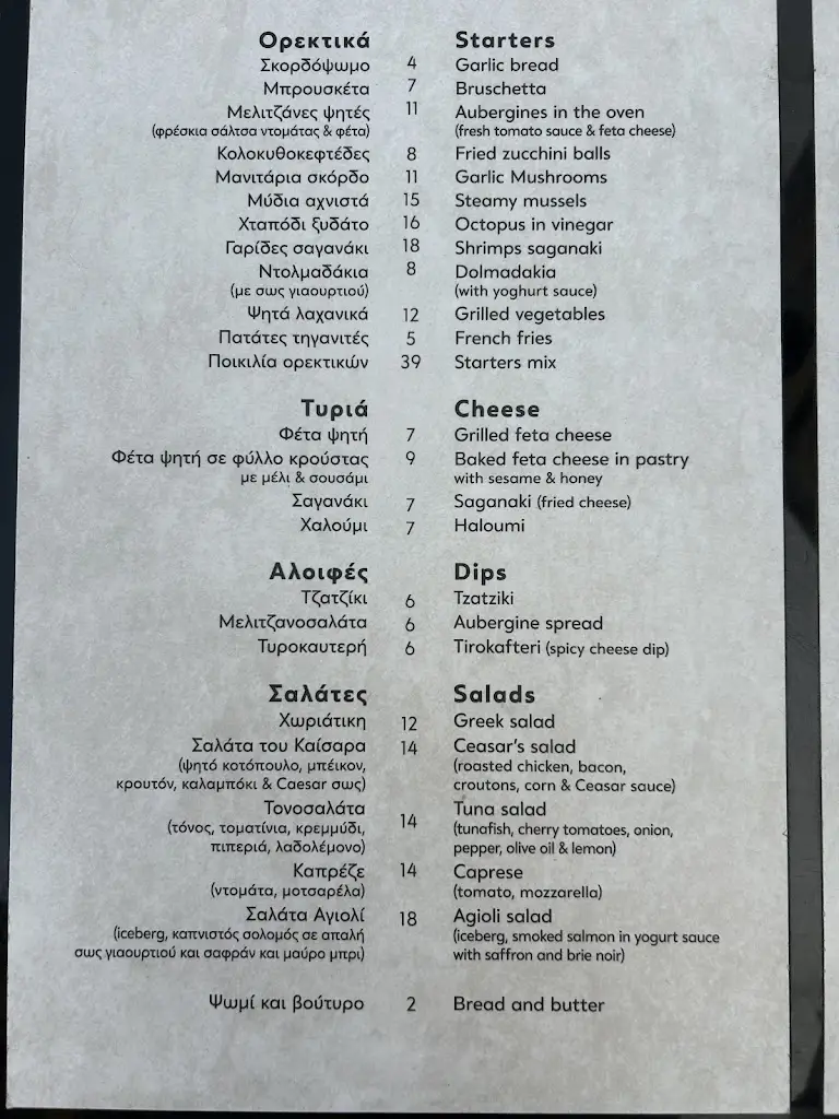 Menu_AgioLi Mediterranean Cuisine_Nomós Kerkýras_immagine_2