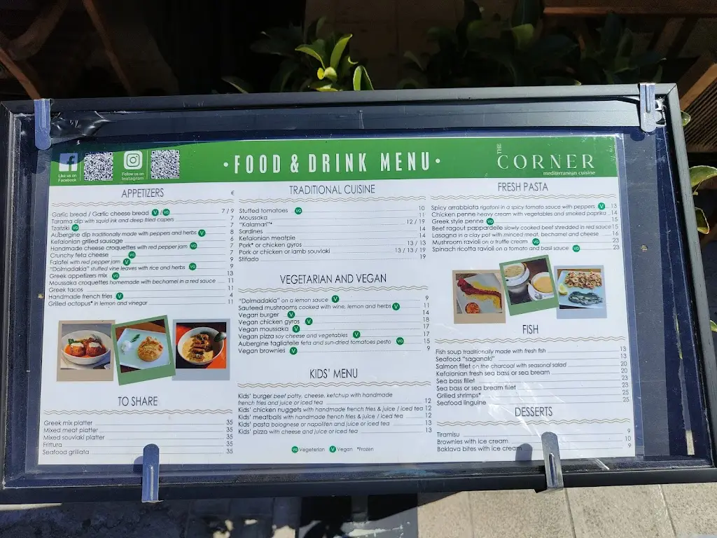Menü_The Corner - Restaurant Bar_Lixoúri_Bild_4