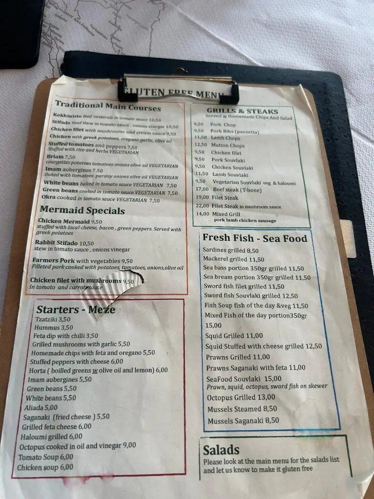 Menü_Family Restaurant The Mermaid_Sámi_Bild_1