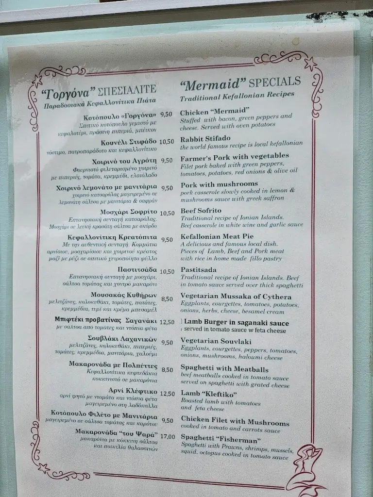 Menü_Family Restaurant The Mermaid_Sámi_Bild_3