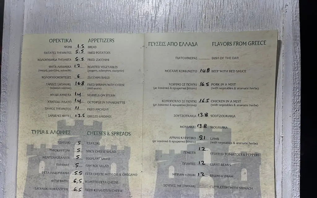 Menü_Castelio_Mavrommáti_Bild_3