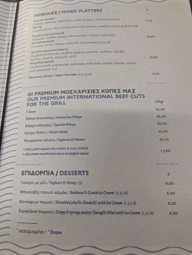 Menu_Georgeos Family_Mavrommáti_image_4