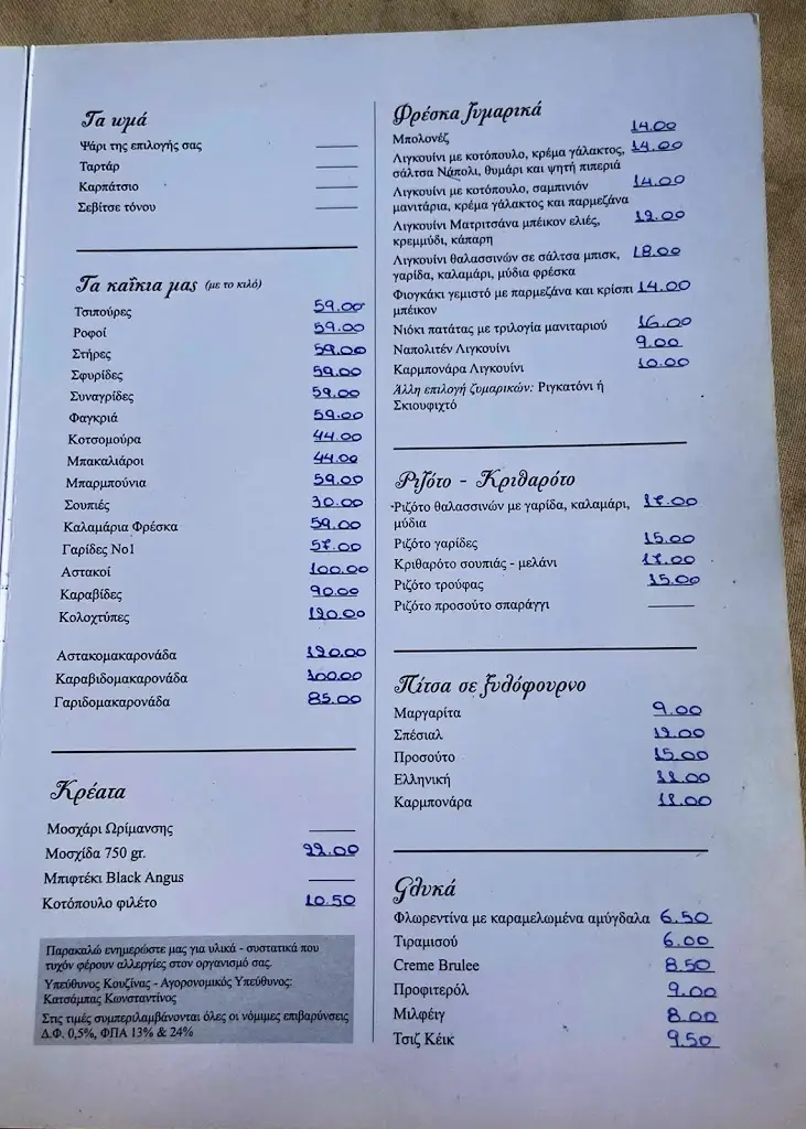 Menu_Kavos Restaurant Cafe_Kinéta_image_4