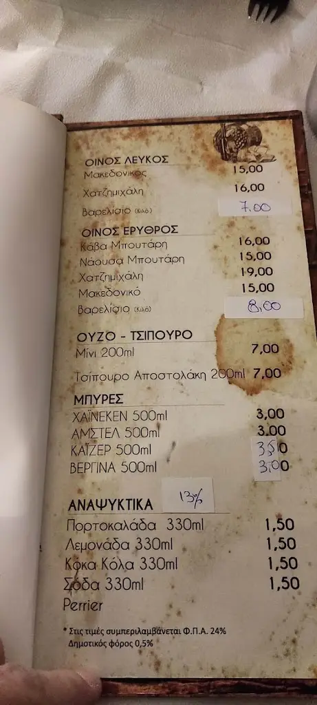 Menu_Tavern O Vasilis_Korydallós_image_1