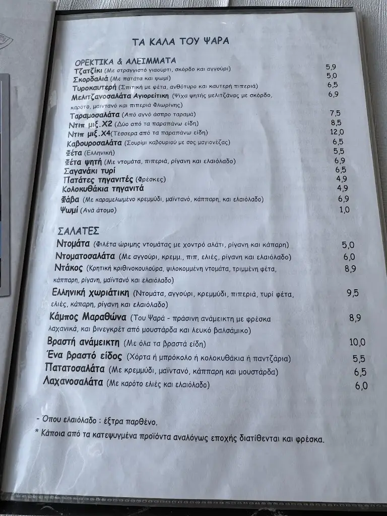 Menü_The Fisherman_Marathónas_Bild_1