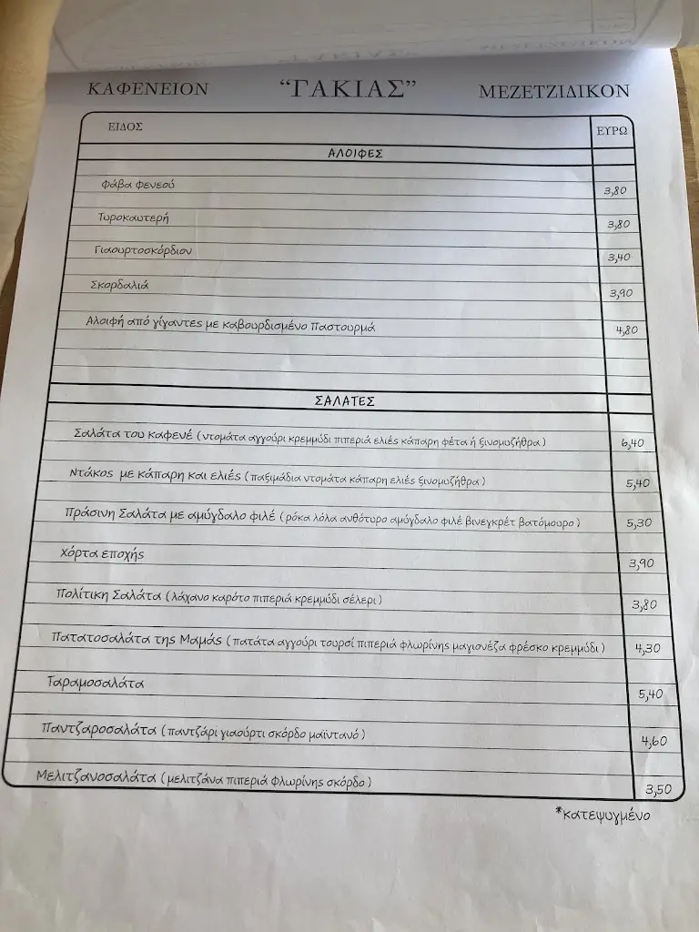 Menu_GAKIAS Tavern_Néa Erythraía_image_1