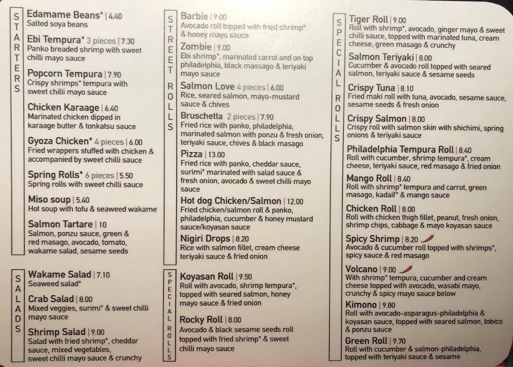 Menü_KoYaSan Philadelphia_Néa Filadélfeia_Bild_1