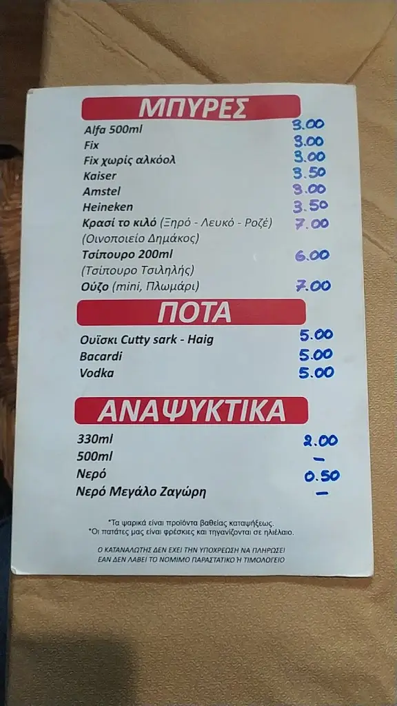 Menü_To Spitiko o Stergios_Néa Chalkidóna_Bild_3