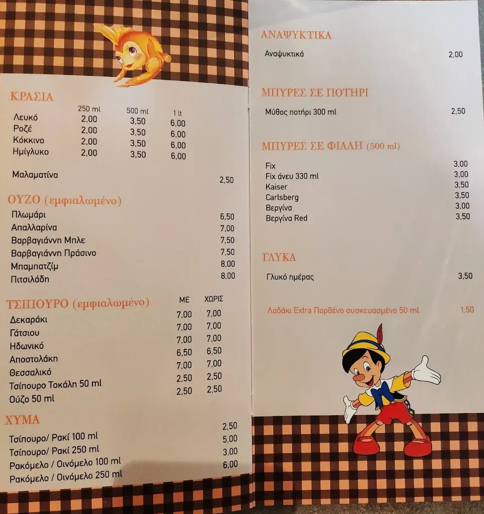 Menü_Πεινώκιο_Néa Ionía_Bild_1