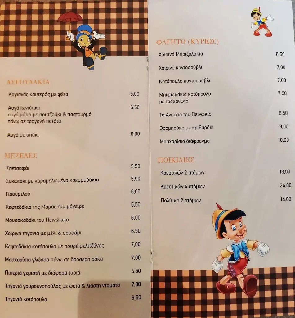 Menü_Πεινώκιο_Néa Ionía_Bild_2