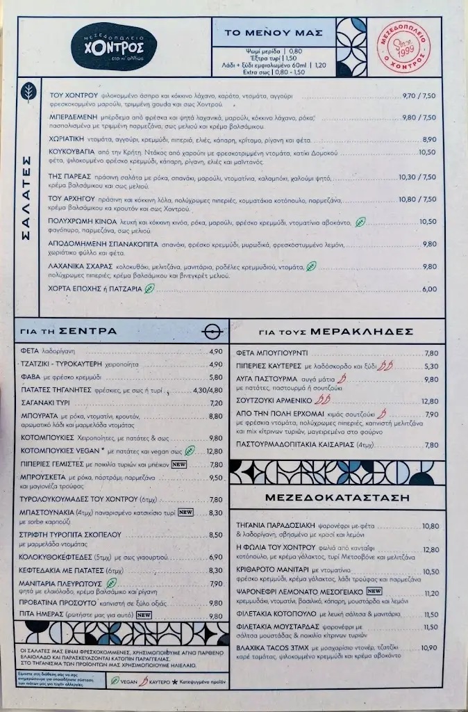 Menu_O Chondros Tavern_Néa Mákri_image_1