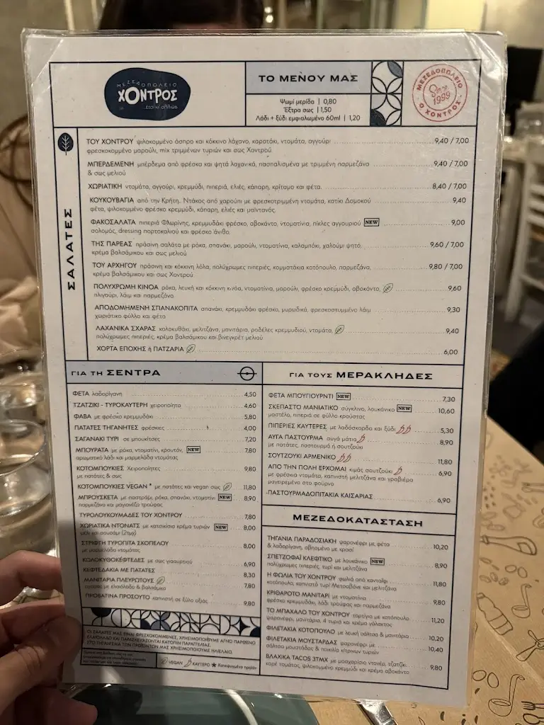 Menu_O Chondros Tavern_Néa Mákri_image_3