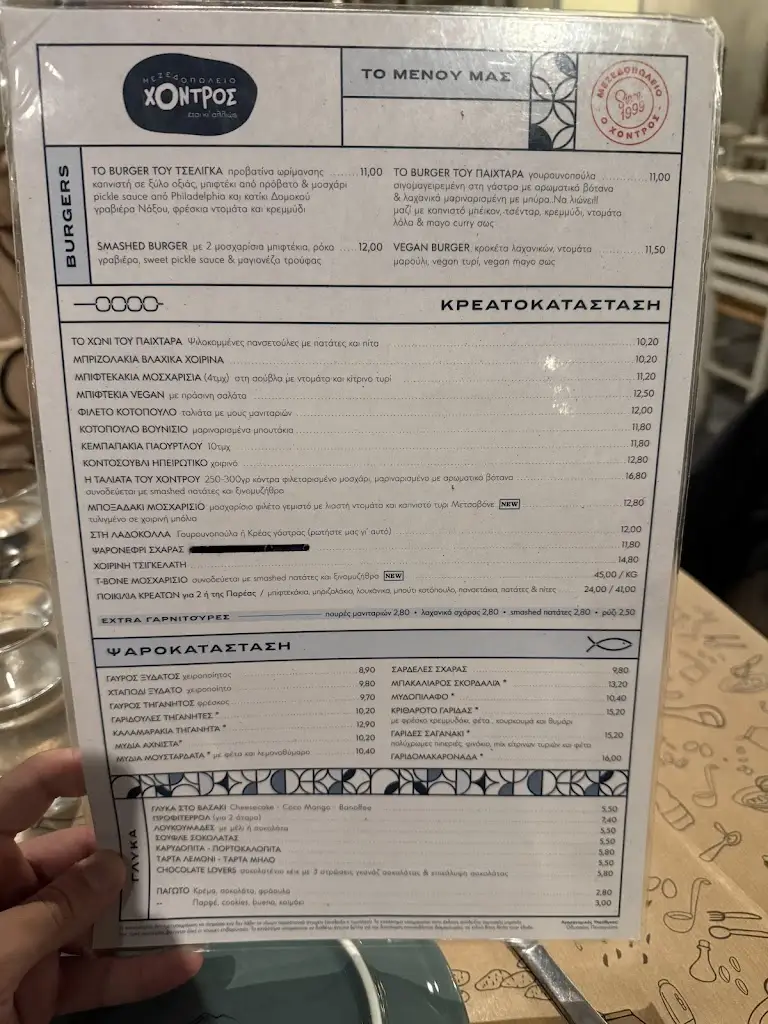 Menu_O Chondros Tavern_Néa Mákri_image_4