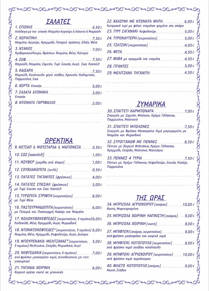 Menü_Riviera Yacht Club_Néa Péramos_Bild_2