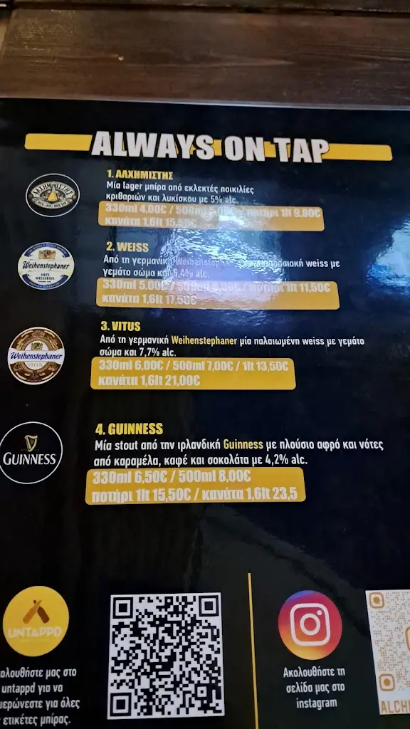 Menü_Aλχημιστής_Petroúpolis_Bild_1