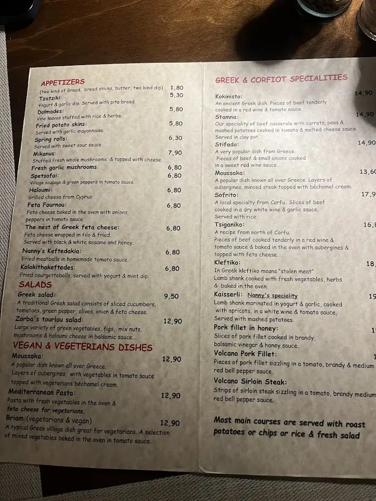 Menü_Zorbas Restaurant_Ágios Stéfanos_Bild_2