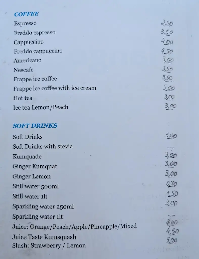 Menü_MANGO Lounge Bar - Restaurant_Ágios Stéfanos_Bild_3