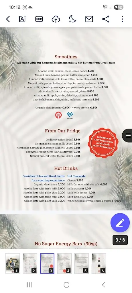 Menü_City Bliss_Távros_Bild_4