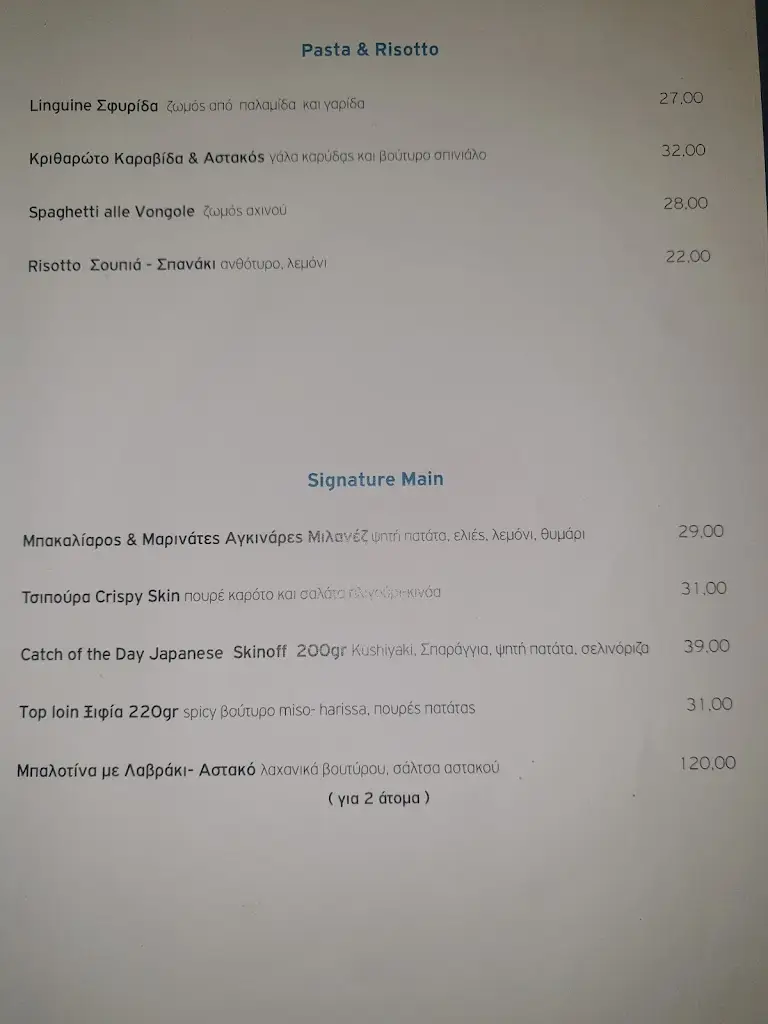 Menü_BlueFish Vouliagmeni_Vouliagméni_Bild_4