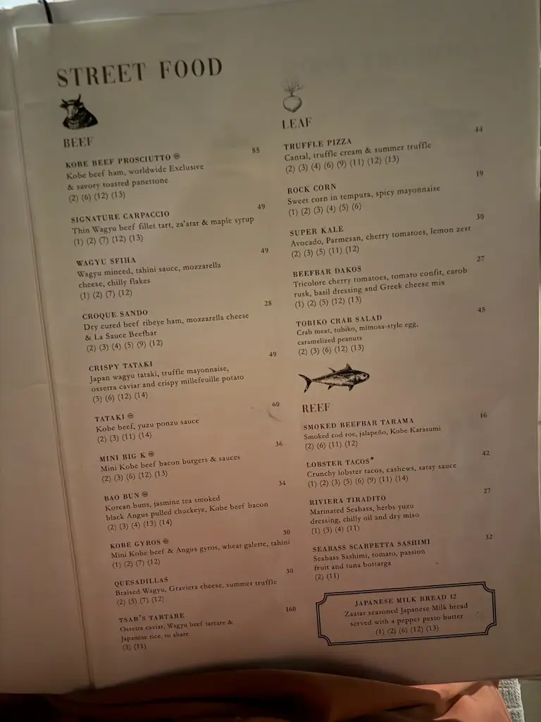 Menu_Beefbar Athens_Vouliagméni_image_1