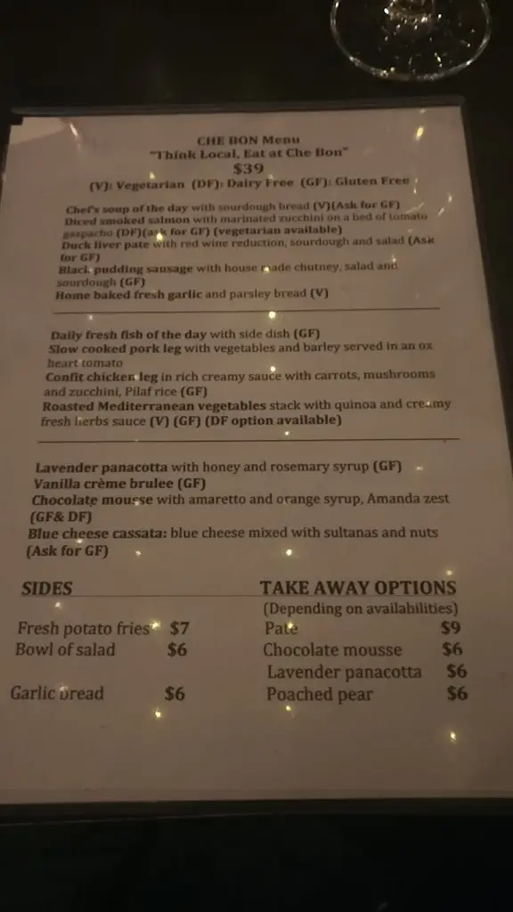 Menu_Talbot's Bar and Restaurant_Belmullet_image_2