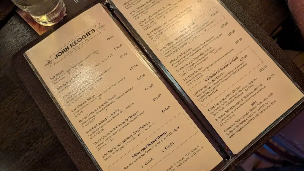 Menu_John Keogh's Gastropub_Bearna_image_2