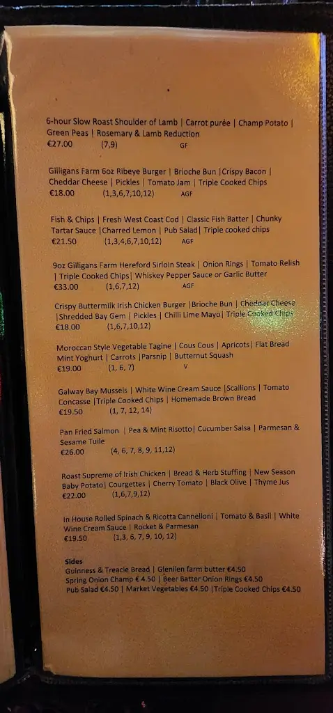 Menu_John Keogh's Gastropub_Bearna_image_3