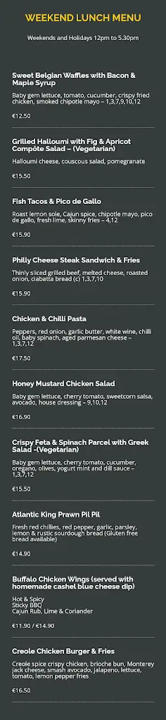 Menu_Restaurant 104_Drumcondra_image_1