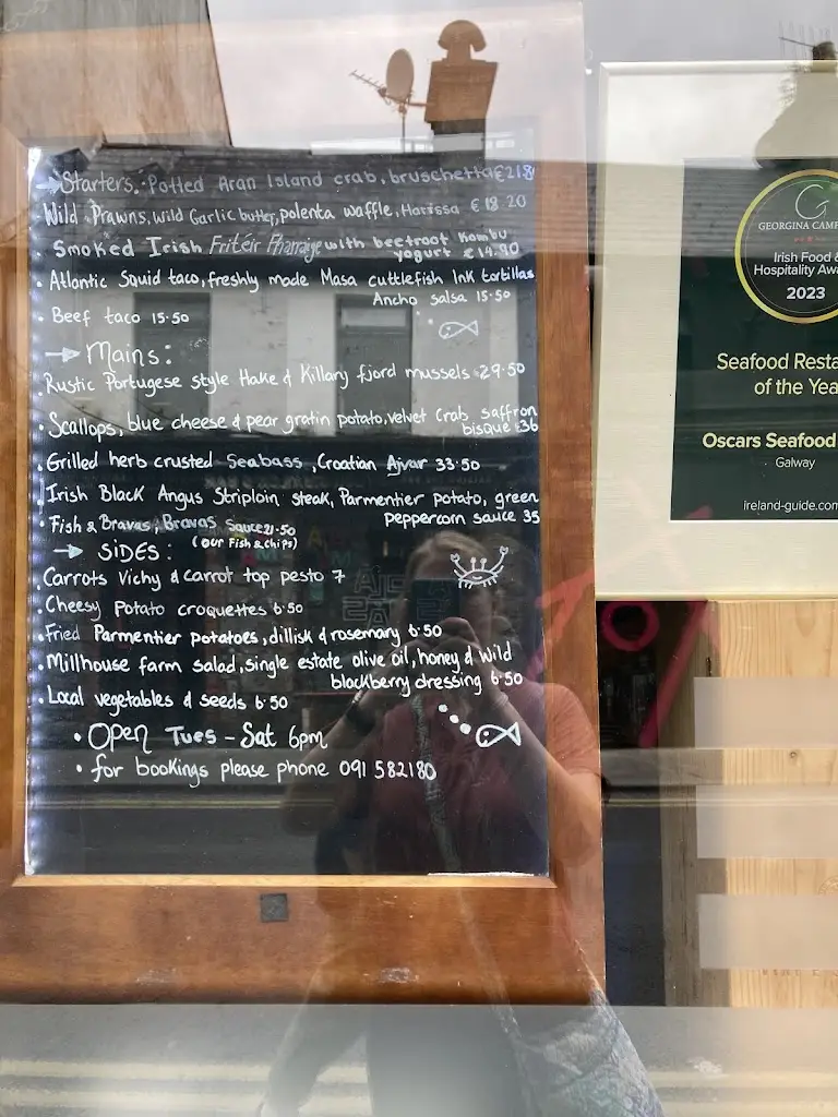 Menu_Oscars Seafood Bistro_Bearna_imagen_2