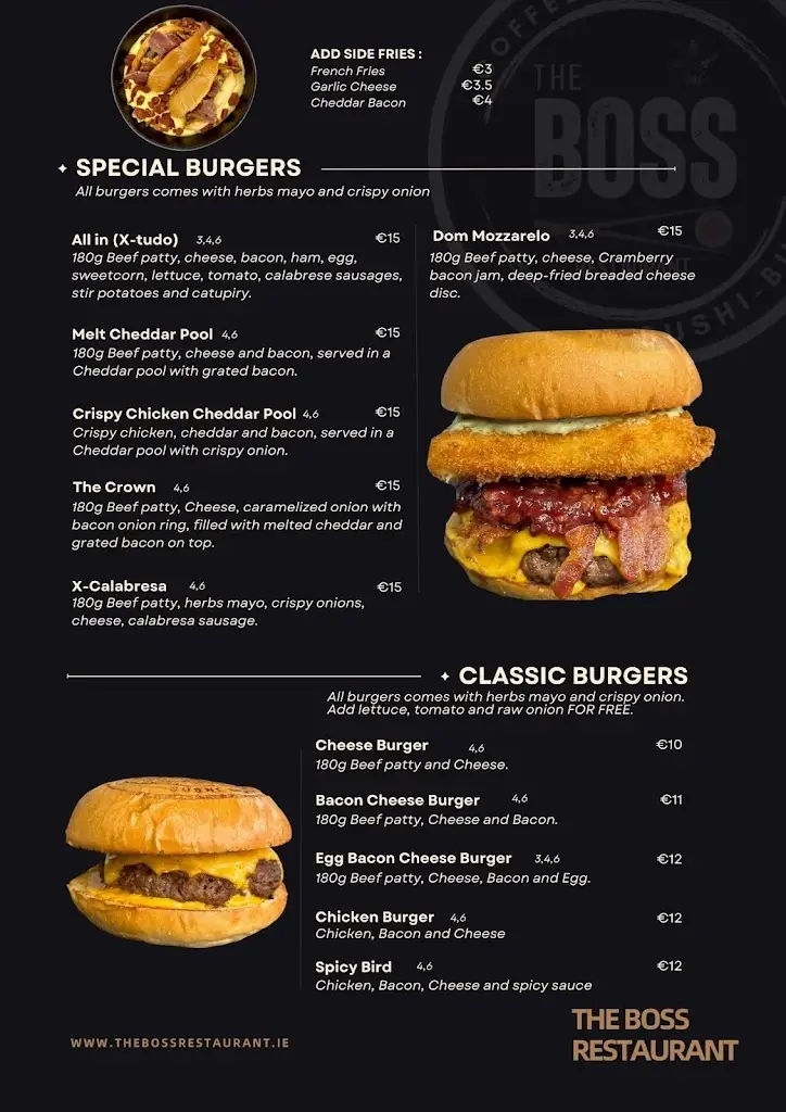 Menu_The Boss Restaurant_Drumcondra_image_3