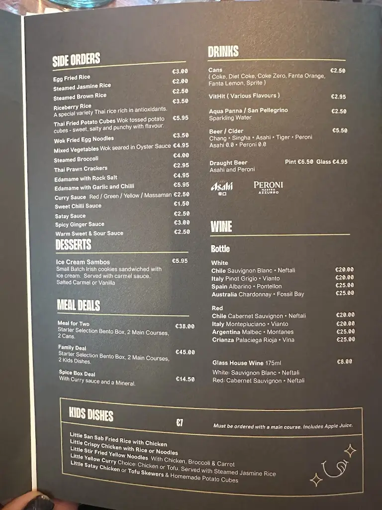 Menü_San Sab Drumcondra_Drumcondra_Bild_3