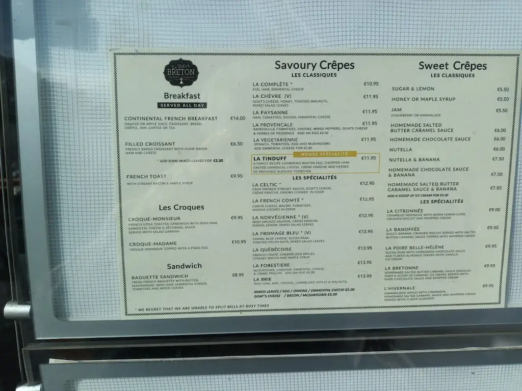 Menu_Le Petit Breton Artisan Crêperie_Drumcondra_image_3