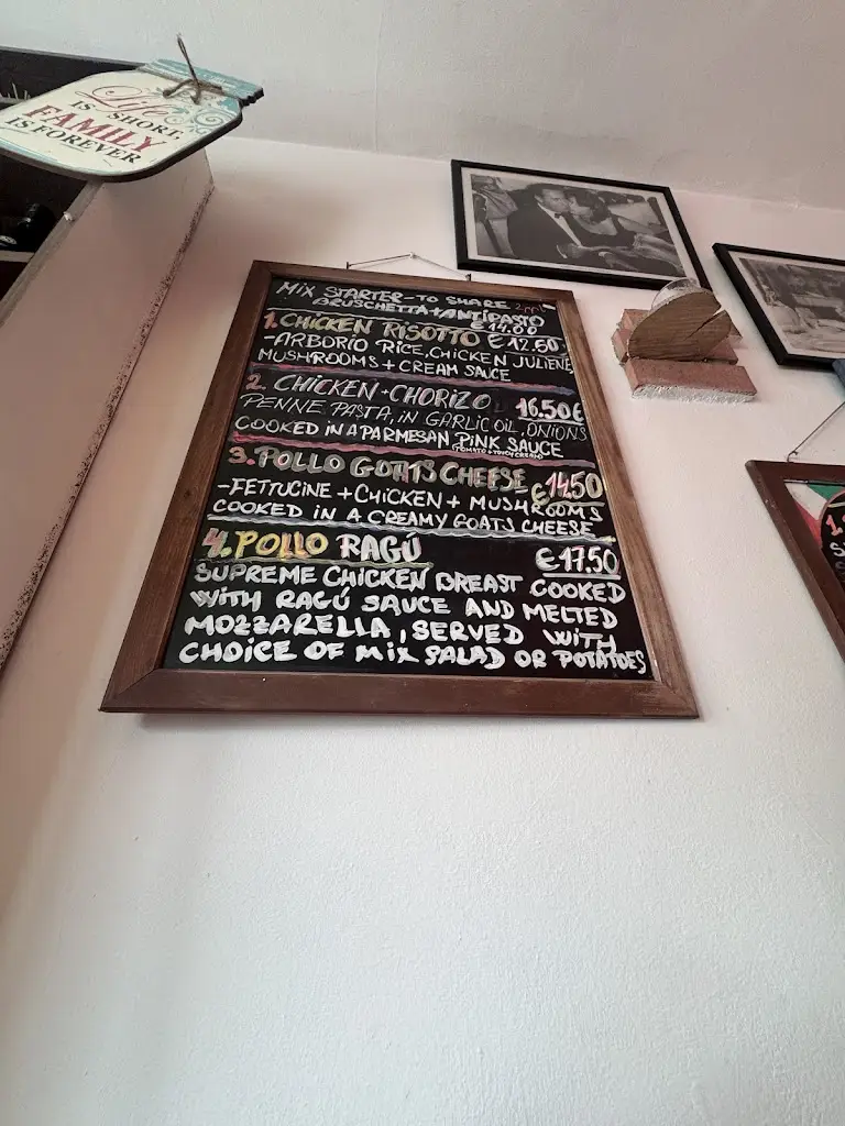 Menu_Dall'Italiano Restaurant Glasnevin_Drumcondra_image_2