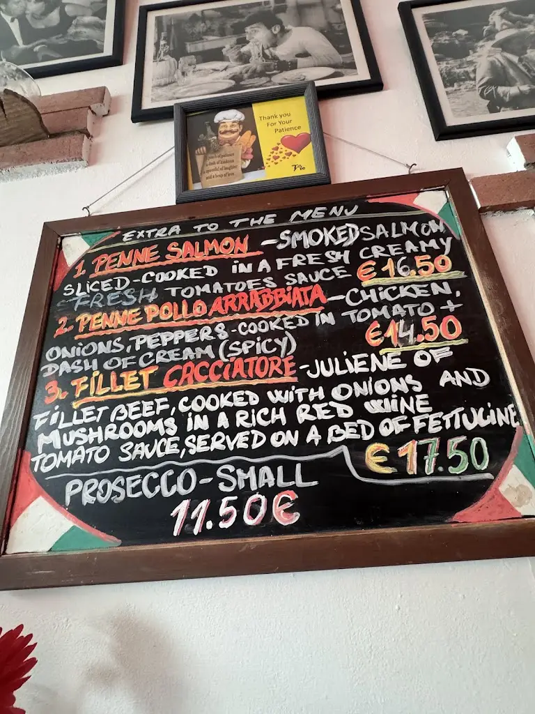 Menu_Dall'Italiano Restaurant Glasnevin_Drumcondra_image_3