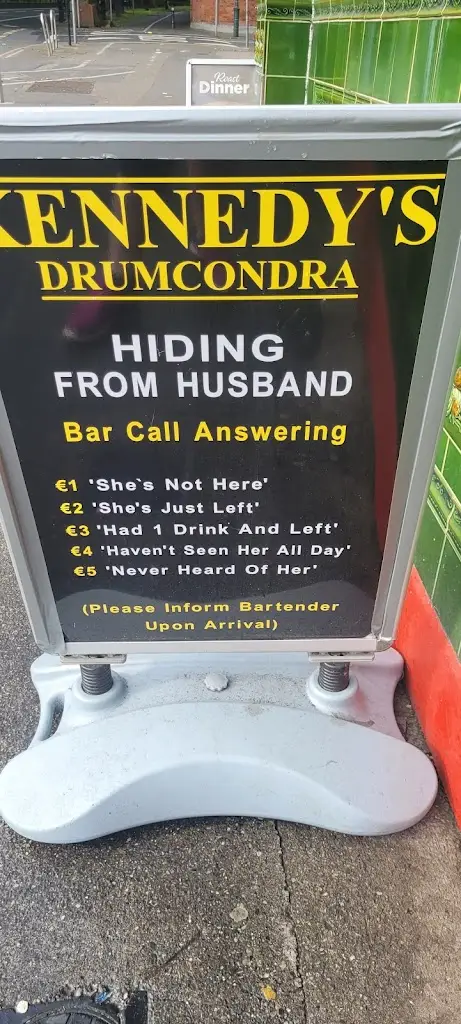 Menu_Kennedy's Pub_Drumcondra_image_4