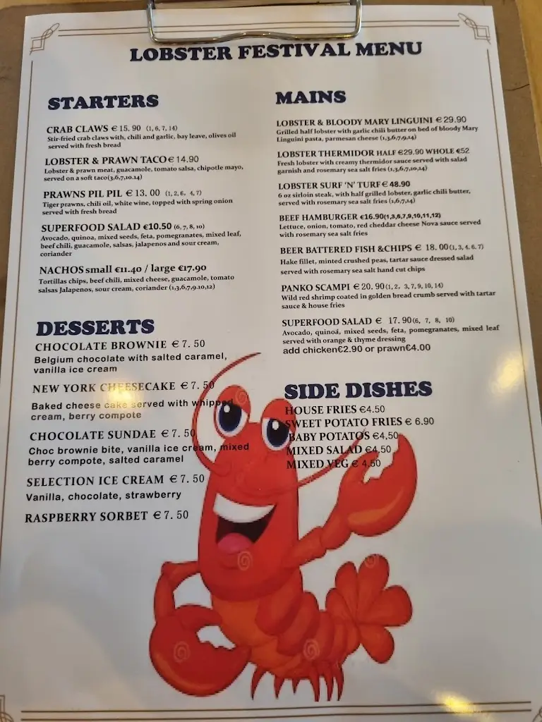 Menu_Nova Restaurant_Dalkey_imagen_2