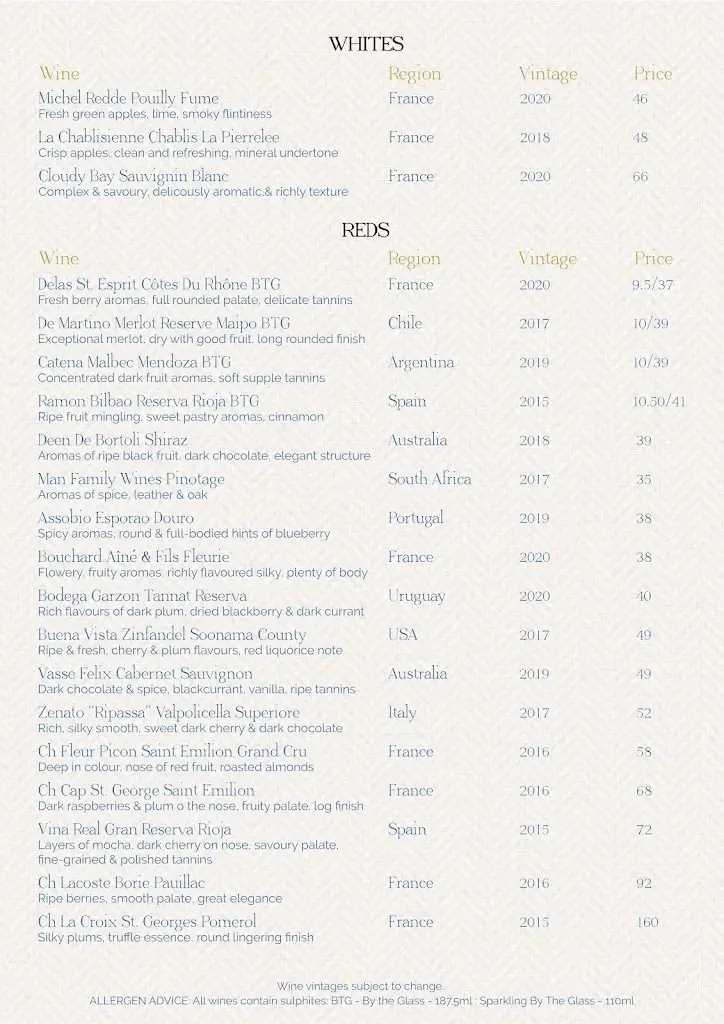 Menu_Jaipur Dalkey_Dalkey_immagine_1