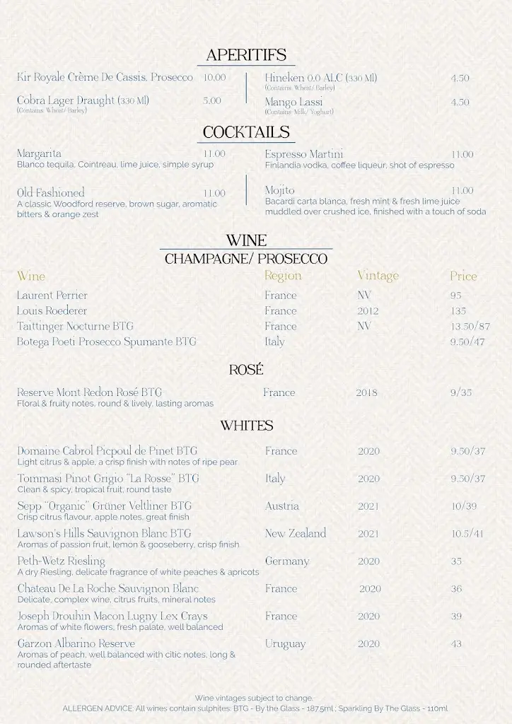 Menu_Jaipur Dalkey_Dalkey_immagine_4