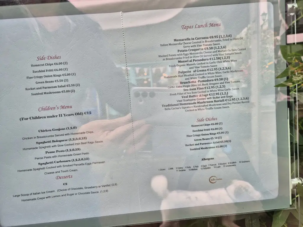 Menu_Bella Cucina_Dalkey_image_1