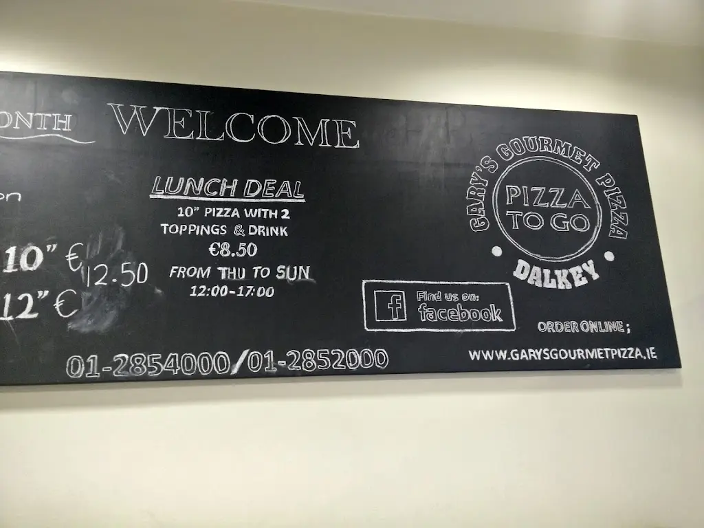 Menu_Gary's Gourmet Pizza_Dalkey_immagine_3