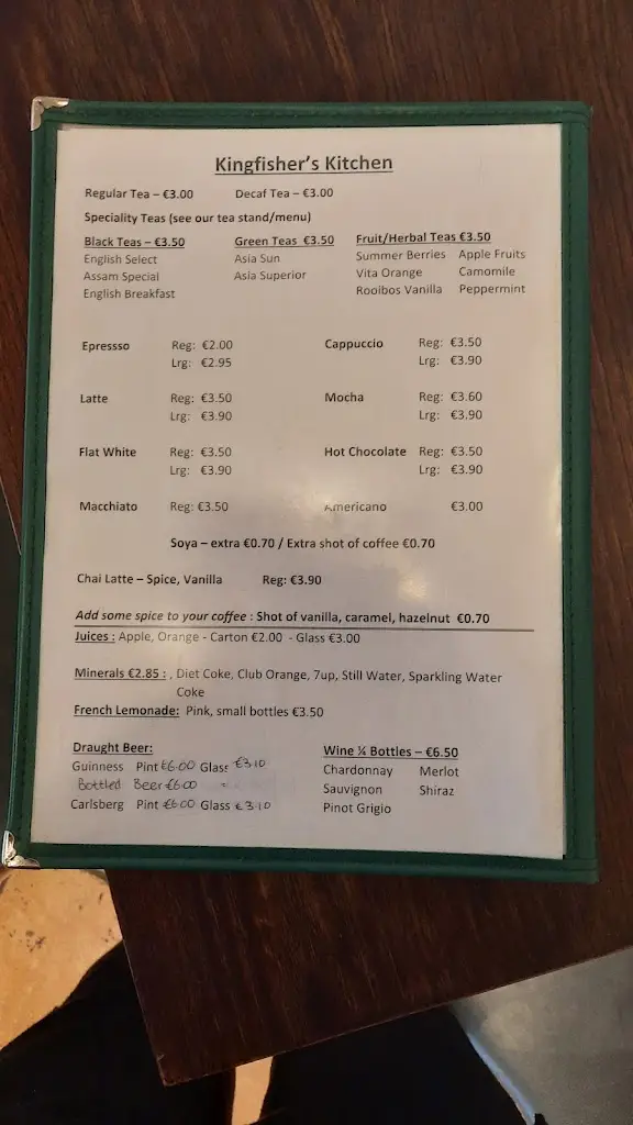 Menu_Kingfishers Kitchen_Enniskerry_image_2