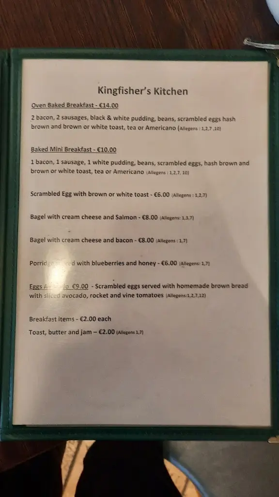 Menu_Kingfishers Kitchen_Enniskerry_image_3