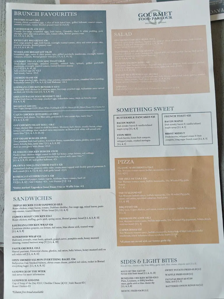 Menu_Gourmet Food Parlour Swords_Fingal County_image_1